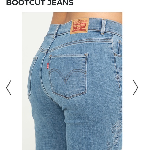 Levi’s classic bootcut embroidered 14S W32 L30 NWT - Picture 5 of 5